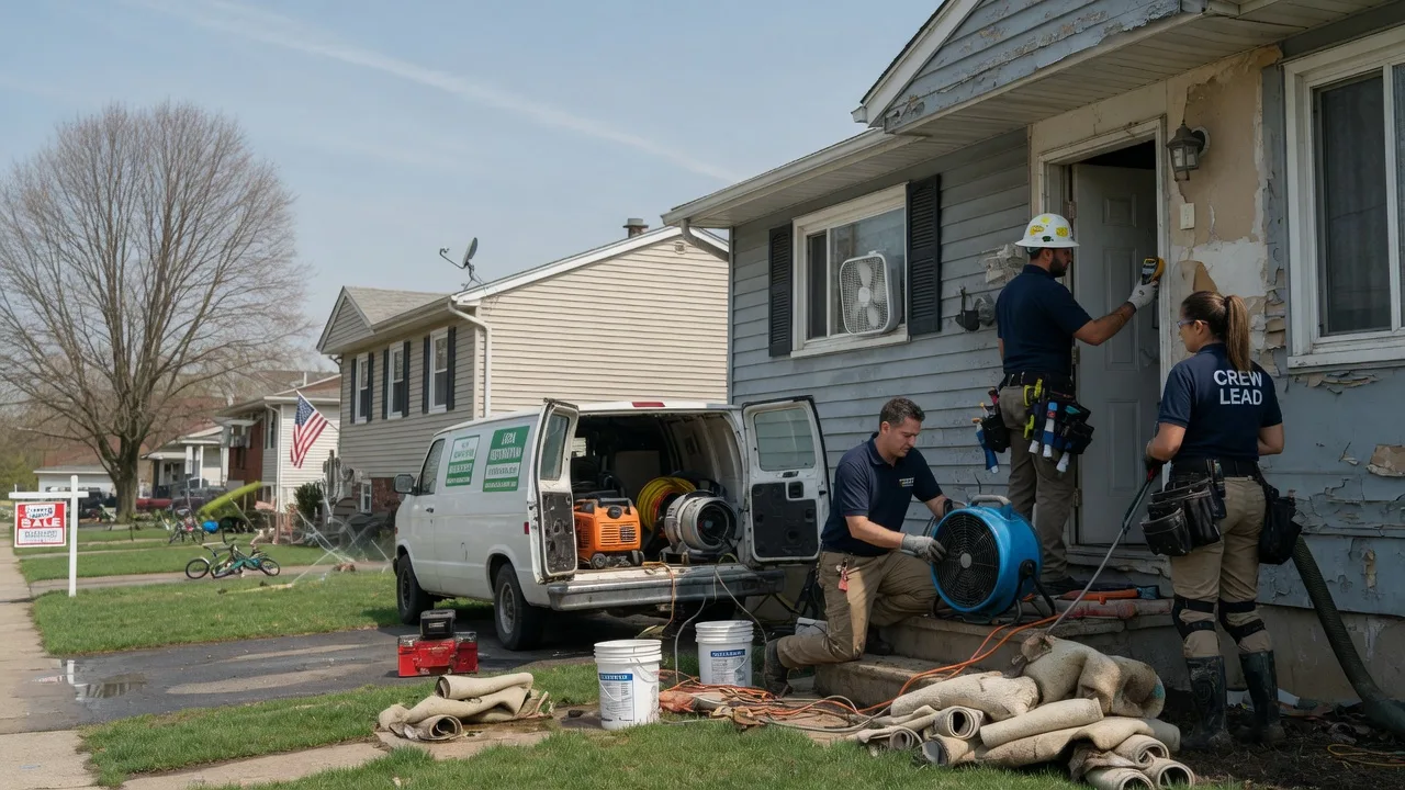 Flood Cleanup in Shobonier, IL near me